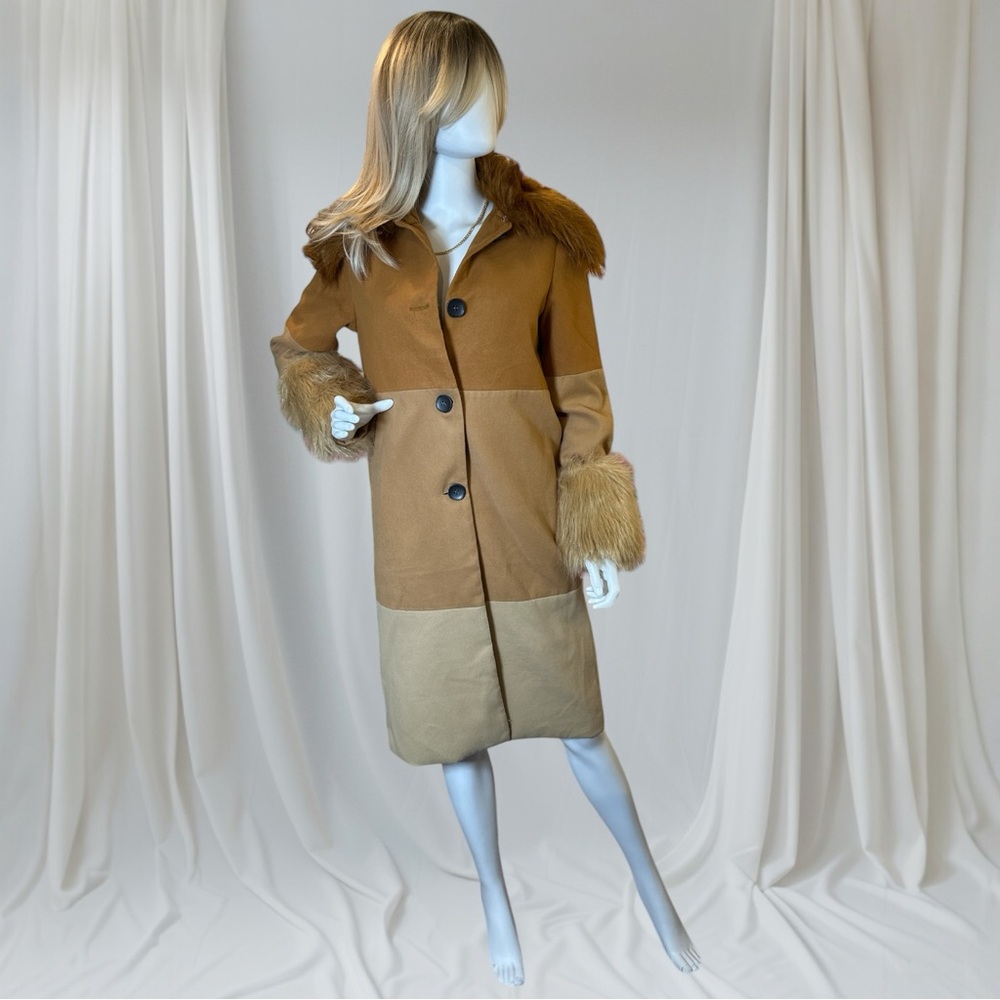 Fashion Nova “Pardon My French” Faux Fur Trim Coat - Picture 3 of 13